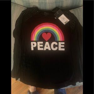 NWT flowers by Zoe long sleeve